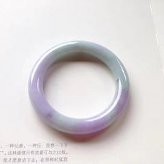 圆条紫罗兰翡翠镯 尺寸